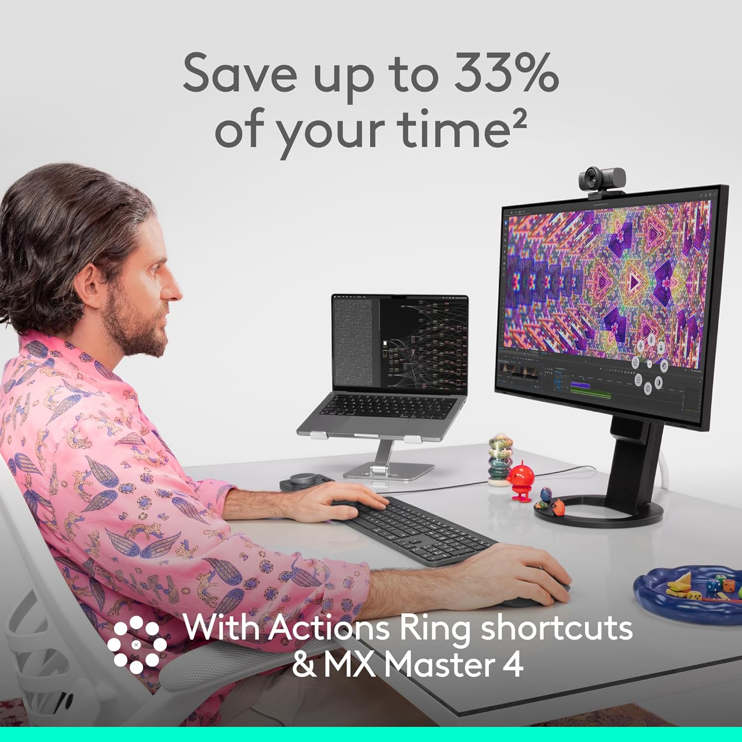 Logitech MX Master 4, Wireless Ergonomic Mouse