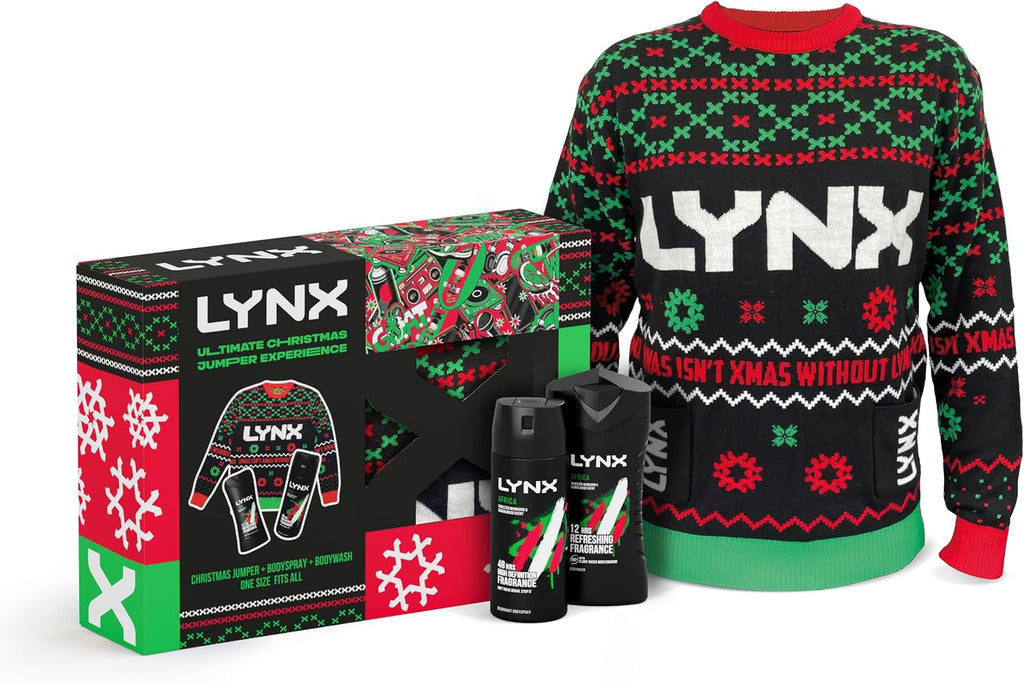 Lynx Ultimate Christmas Jumper Gift Set 2 piece with a Shower Gel and Deodorant