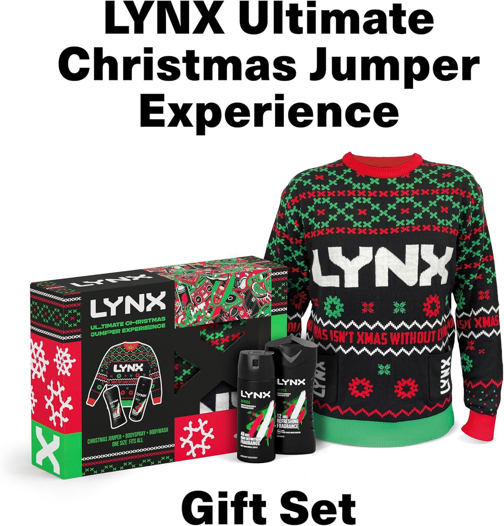 Lynx Ultimate Christmas Jumper Gift Set 2 piece with a Shower Gel and Deodorant