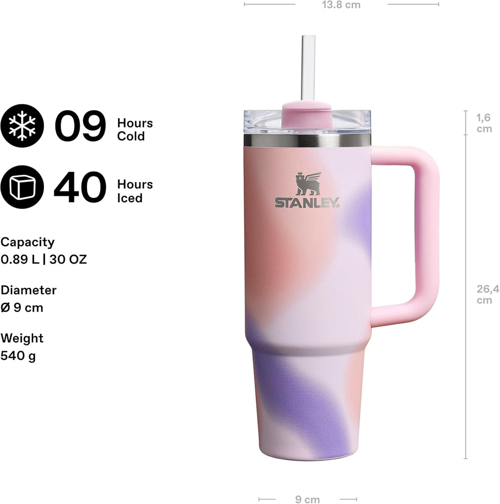 STANLEY 1913 Quencher H2.0 FlowState Tumbler 0.89L - Rose Petal Motion