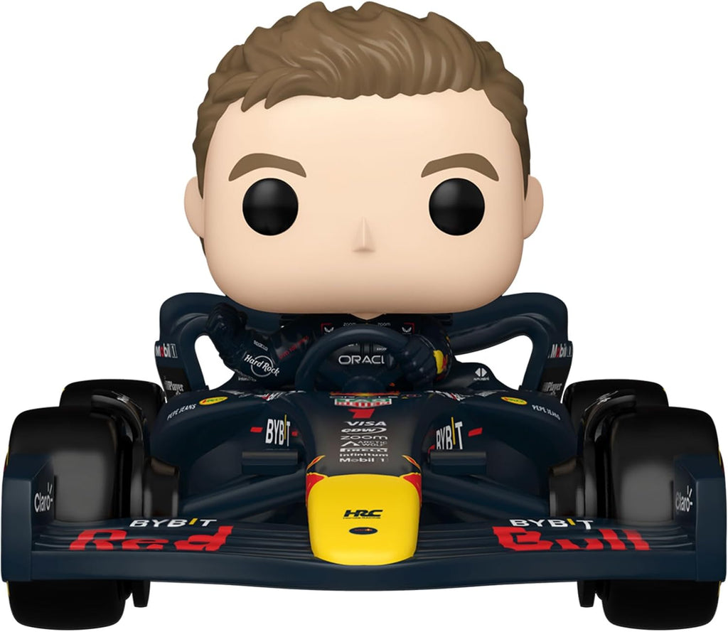 Funko POP! Rides Super Deluxe: Red Bull - Max Verstappen with RB20 | Official Sports Merch - Collectable Vinyl Figurine for Shelf Display - Birthday Gift Idea for Fans and Collectors